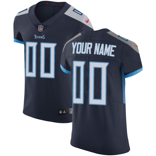 Men's Tennessee Titans Navy Blue Alternate Vapor Untouchable Custom Elite NFL Stitched Jersey